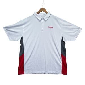 Canon Camera Polo White Embroidered Photography Pinnacle Club Shirt 3XL